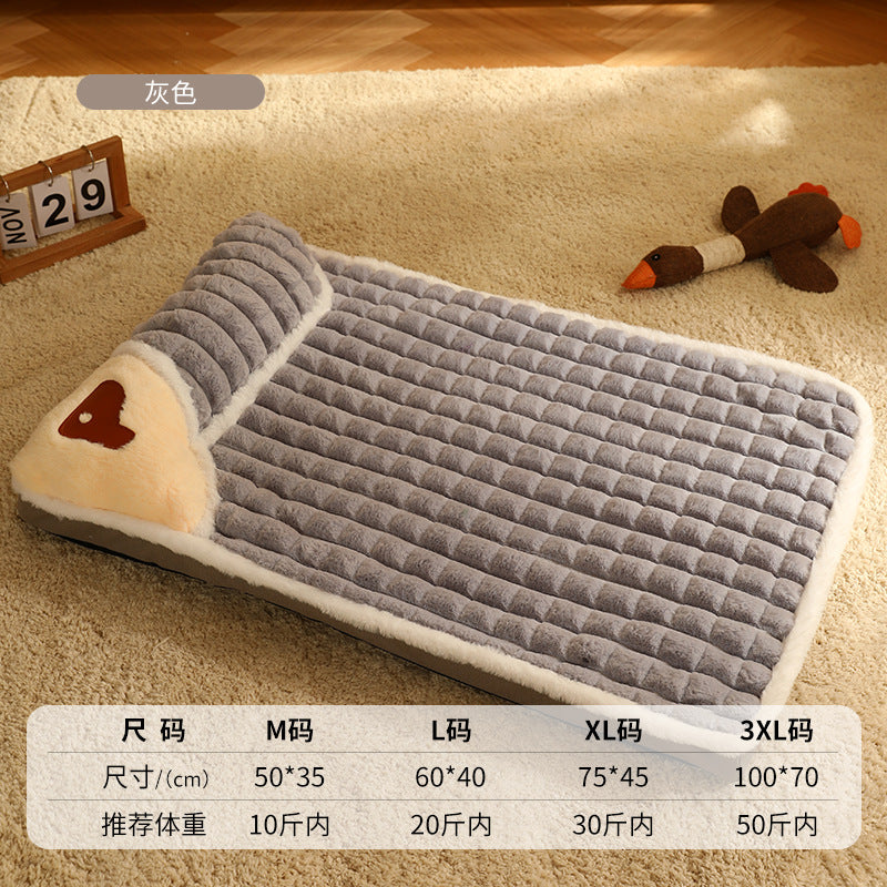 Removable dog and cat shape memory foam orthopedic pad, machine washable, suitable for winter use, small, medium and large sizes