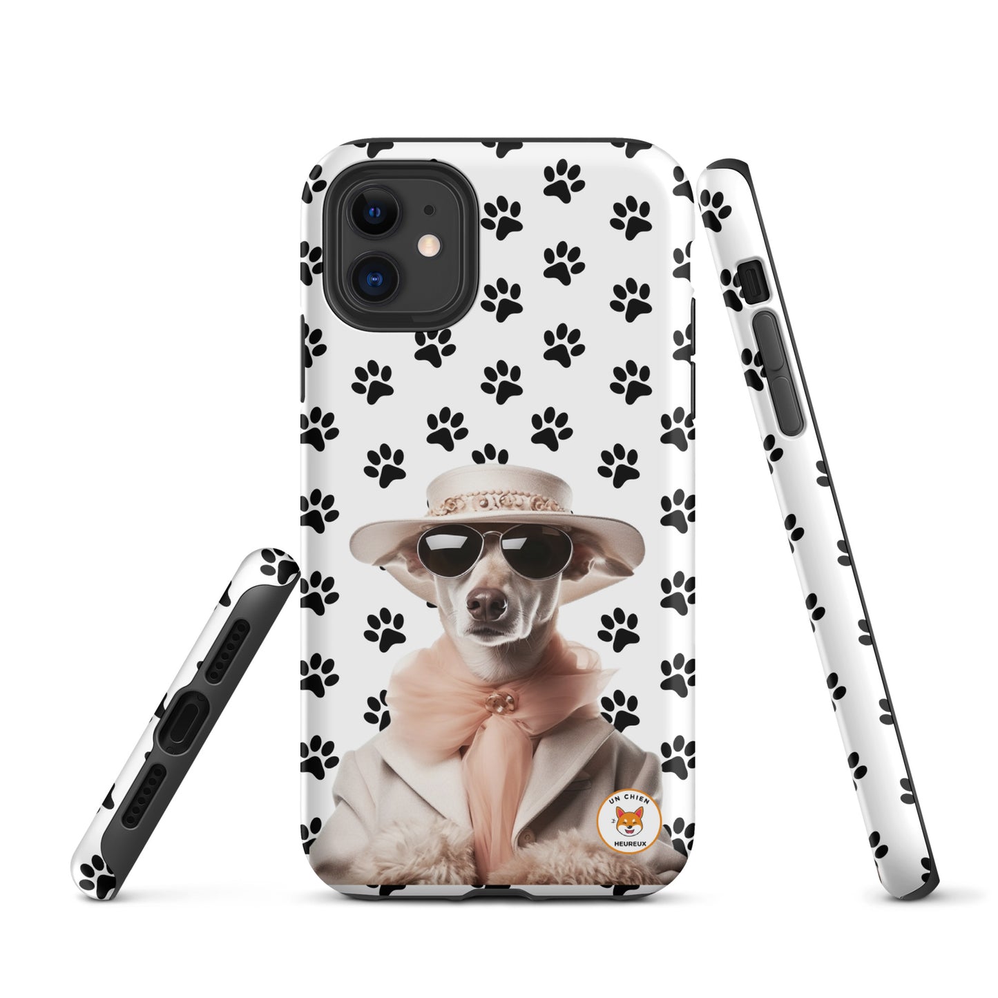 Coque Personnalisée tous les côtés, chien élégant