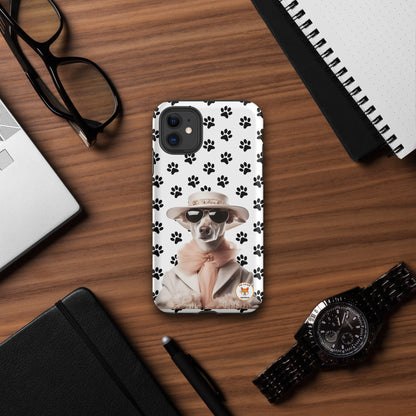 Coque de téléphone chien élégant
