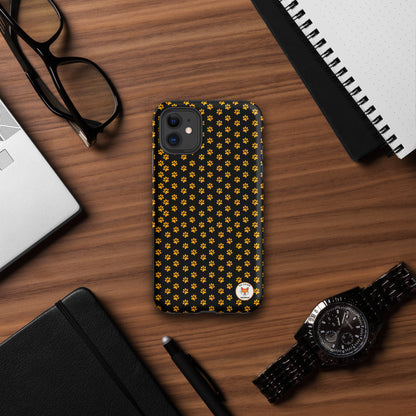 Coque de téléphone pattes jaunes